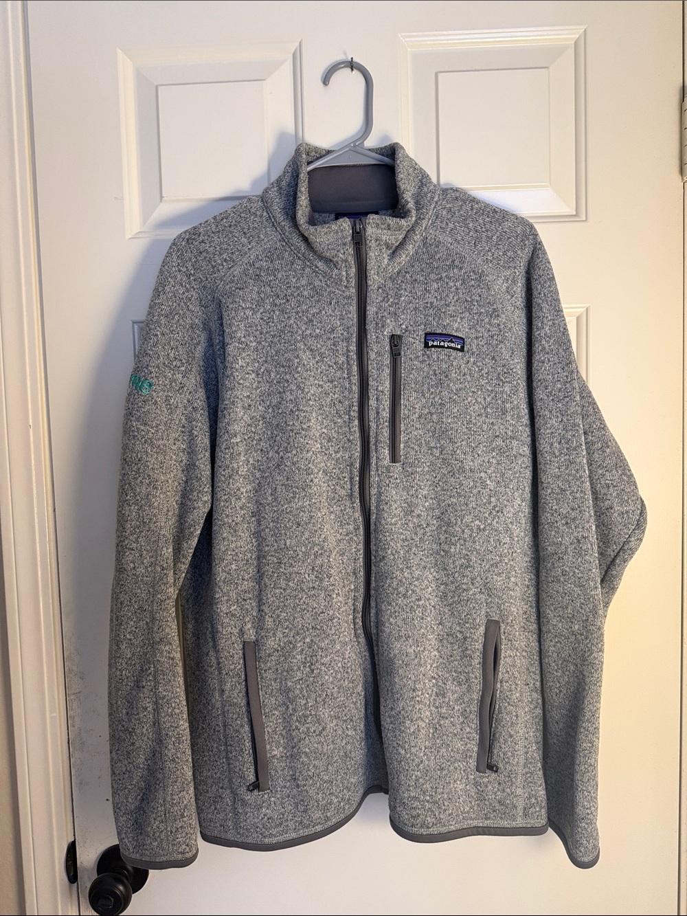 Patagonia Men's Heather Gray Full-Zip Fleece Jacket